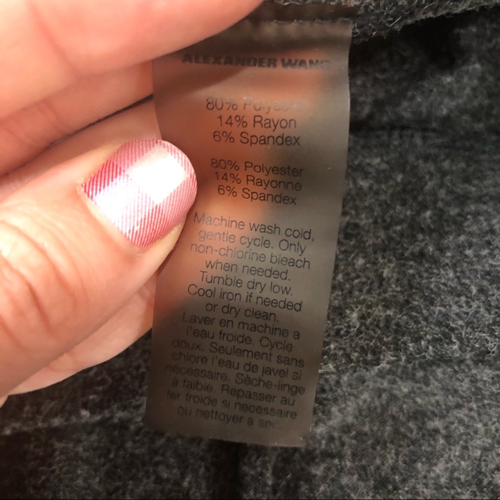 T Alexander Wang Womens Dark Charcoal Heathered Gray Joggers Size Large - Picture 6 of 7